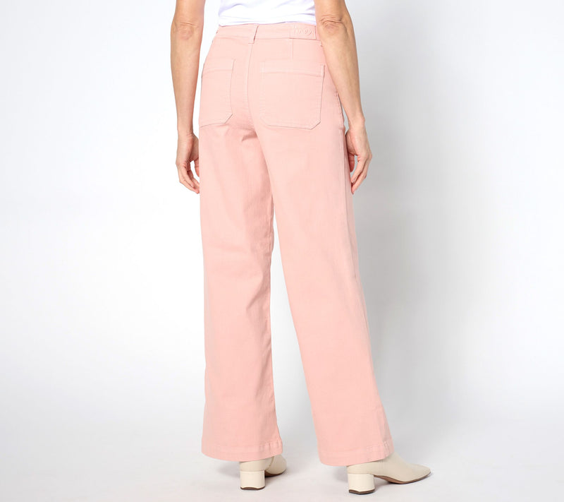 Me by Jennie Garth Tall Piece Dyed Relaxed Fit Jeans — View 2