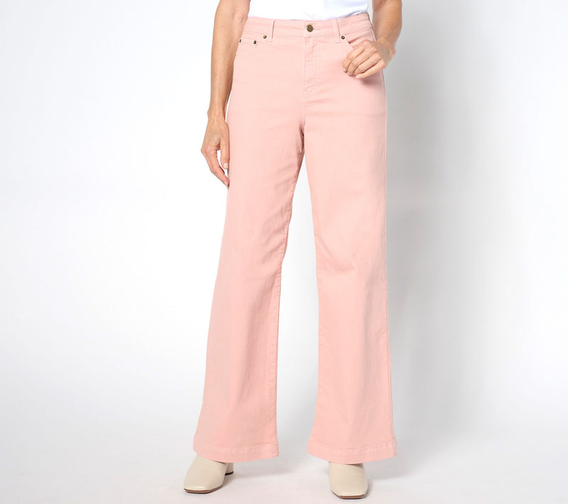 Me by Jennie Garth Tall Piece Dyed Relaxed Fit Jeans — View 9