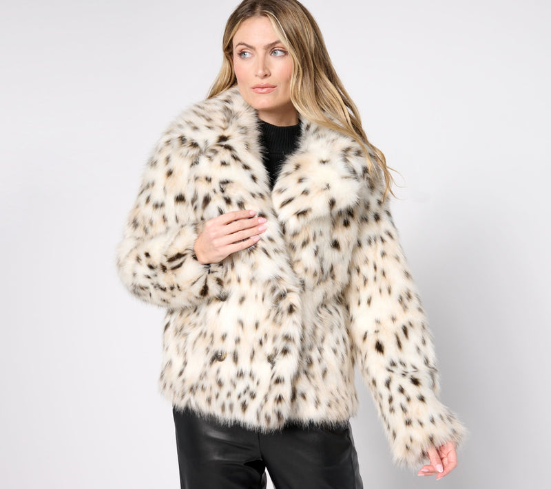 Donna Salyers Fabulous Furs Sofia Swish Faux Fur Coat — View 5