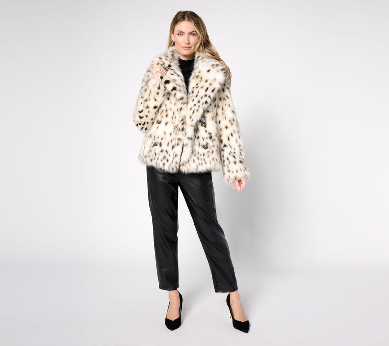 Donna Salyers Fabulous Furs Sofia Swish Faux Fur Coat — View 13