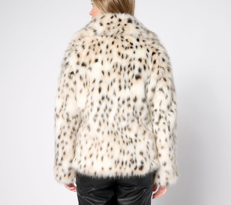 Donna Salyers Fabulous Furs Sofia Swish Faux Fur Coat — View 11
