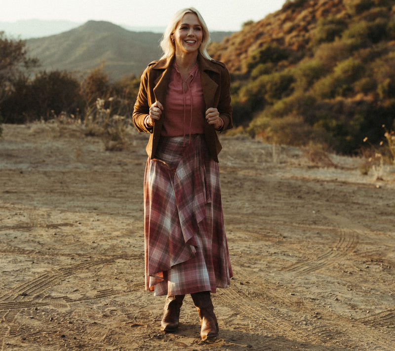 Me by Jennie Garth Regular Ynez Woven Ankle Skirt — View 7