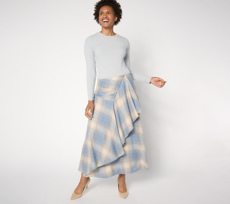 Me by Jennie Garth Petite Ynez Woven Ankle Skirt — View 3