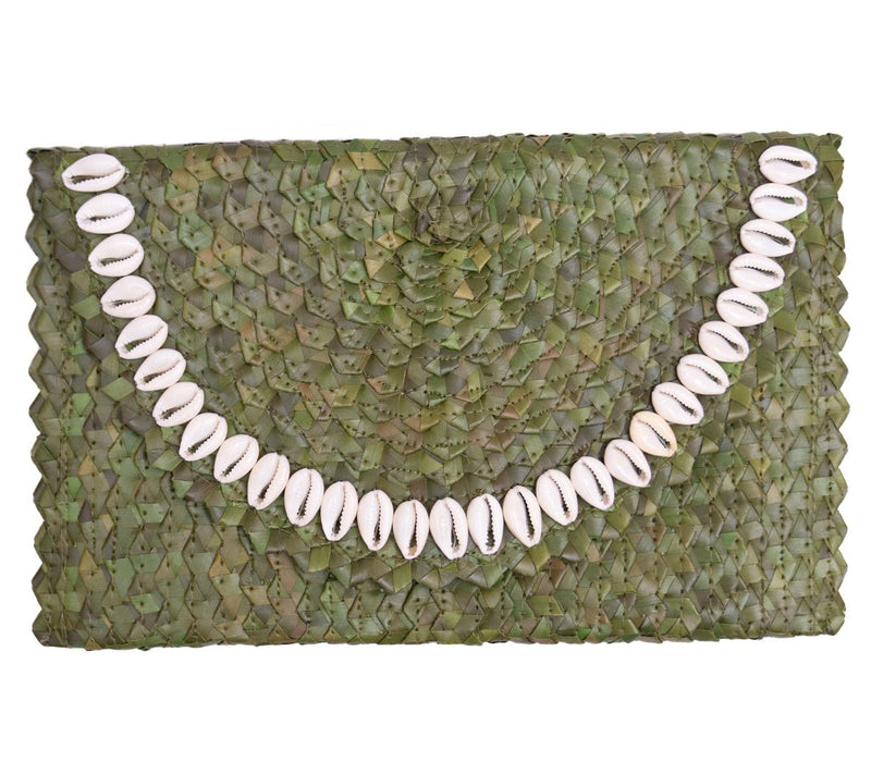Jelavu Coco Clutch with Seashell Trim Detail — View 5