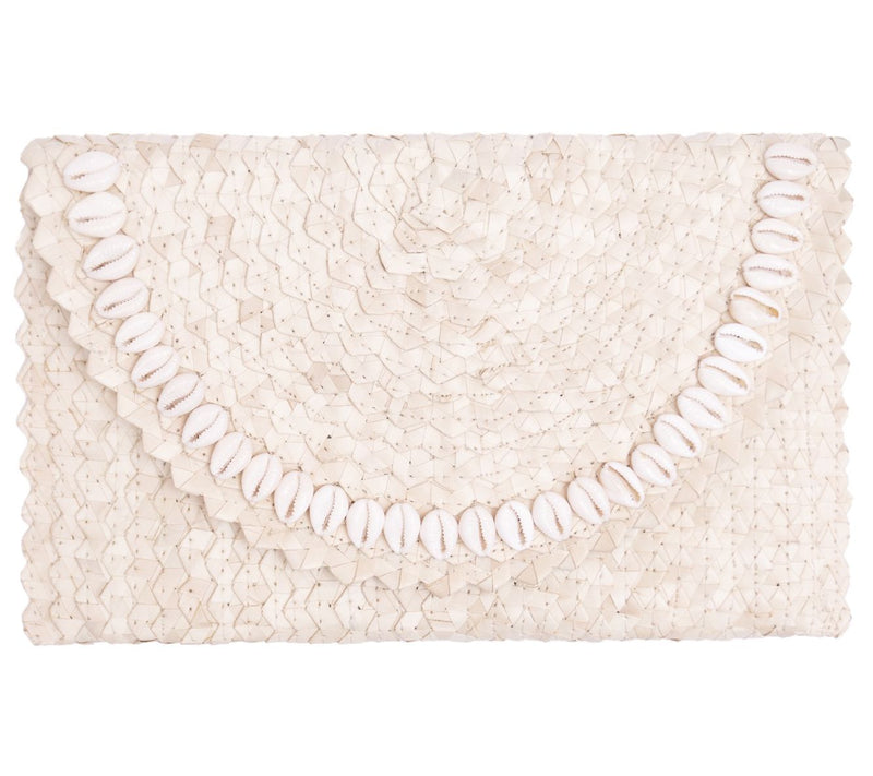 Jelavu Coco Clutch with Seashell Trim Detail — View 7