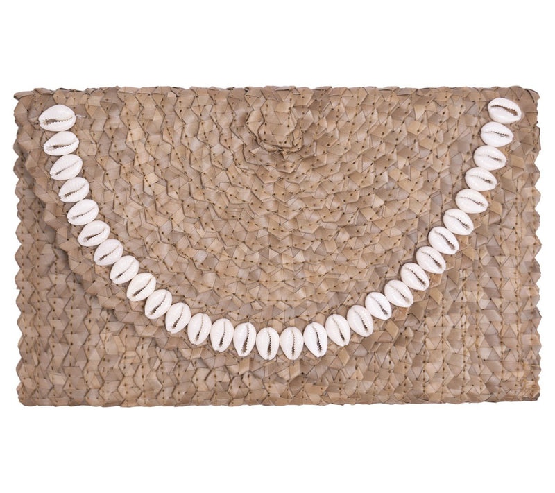 Jelavu Coco Clutch with Seashell Trim Detail — Main view