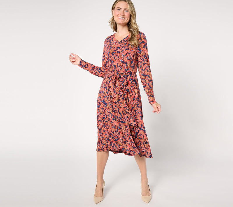 Studio Park X Jane Treacy Petite Faux Wrap Knit Dress — View 7