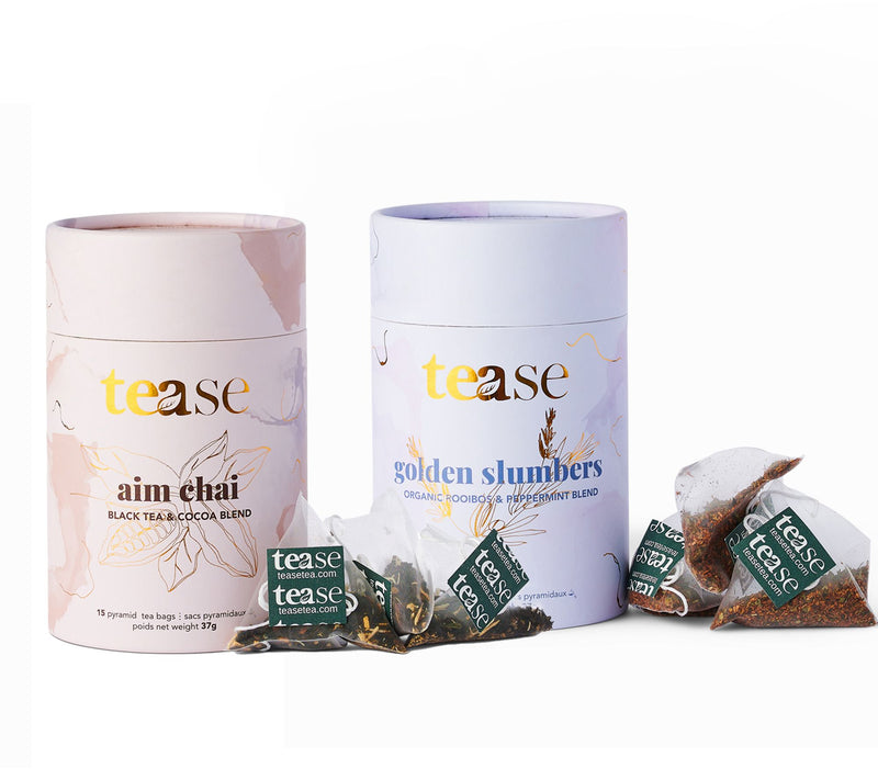 Tease Tea Aim Chai & Golden Slumbers Blend 30 servings — Main view