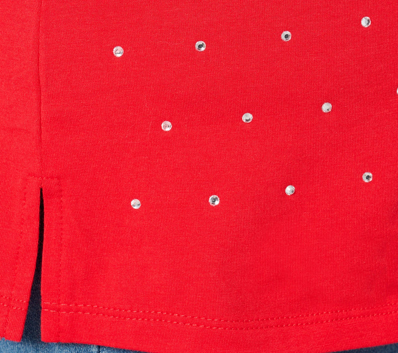 Studio Park X Jane Treacy Mock Neck Rhinestone Knit Top — View 10
