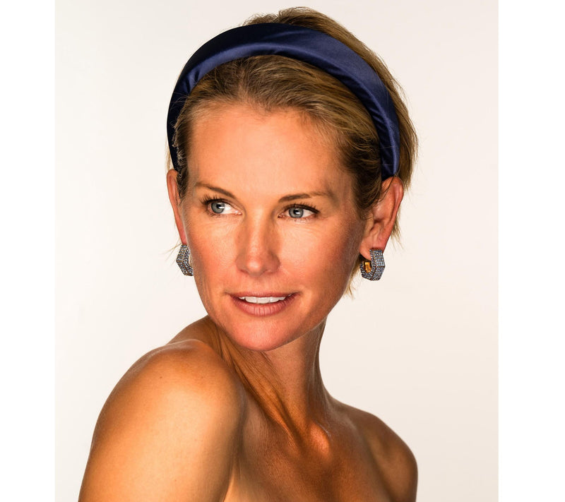 Violet & Broo ks Sloane Satin Puff Everyday Headband — View 4
