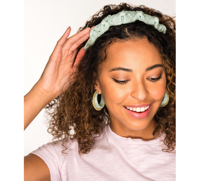 Violet & Brooks Abby Cotton Wrap Headband w/Crystal Accents — View 3