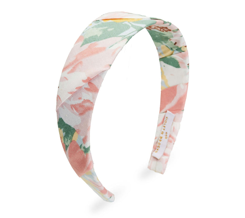 Violet & Broo ks Dahlia Prepp y Wide Floral H eadband — View 5