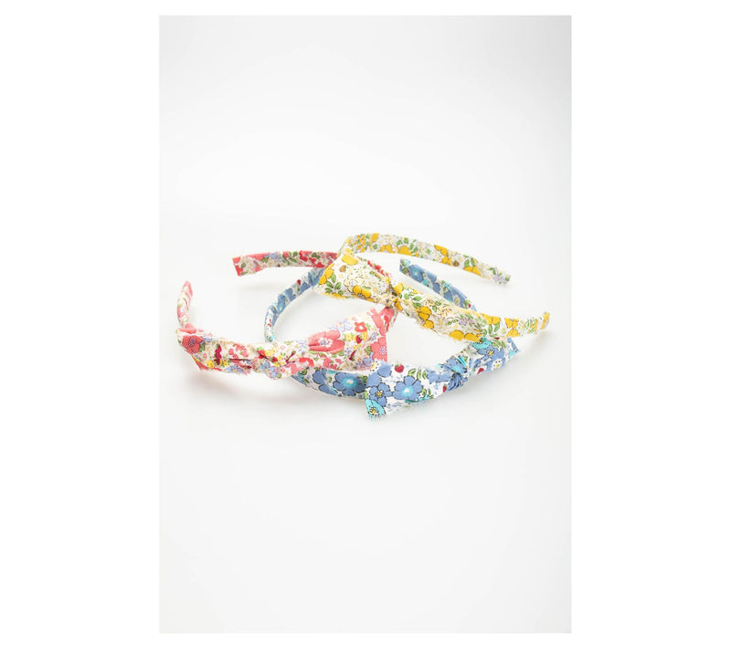 Violet & Brooks Charlotte Preppy Bow FloralHeadband — View 2