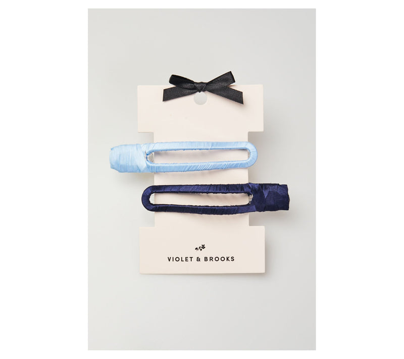 Violet & Brooks Sloane Satin Wrapped EverydayBig Clip Set — Main view