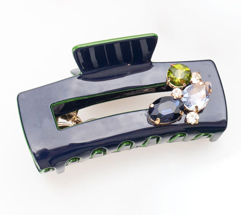 Violet & Brooks Colorblock Claw Clip withCrystal Cluster — View 8