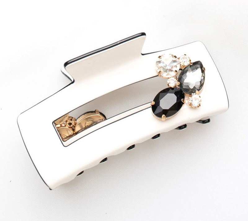 Violet & Brooks Colorblock Claw Clip withCrystal Cluster — View 10