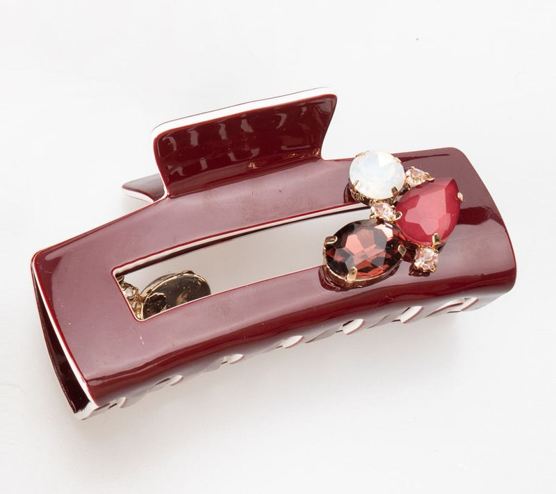 Violet & Brooks Colorblock Claw Clip withCrystal Cluster — View 11