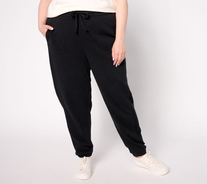 AnyBody Regular Brushed French Terry Joggers — View 11