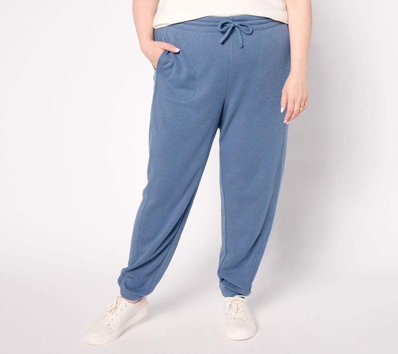 AnyBody Regular Brushed French Terry Joggers — View 5