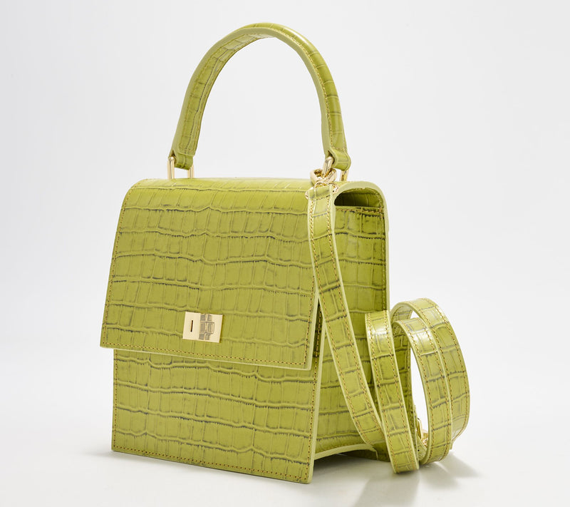 Neely & Chloe The Mini Lady Leather Top Handle Bag with Crossbody Strap — Main view