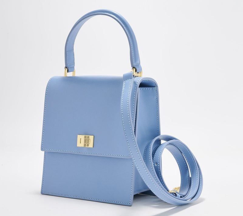 Neely & Chloe The Mini Lady Leather Top Handle Bag with Crossbody Strap — View 15