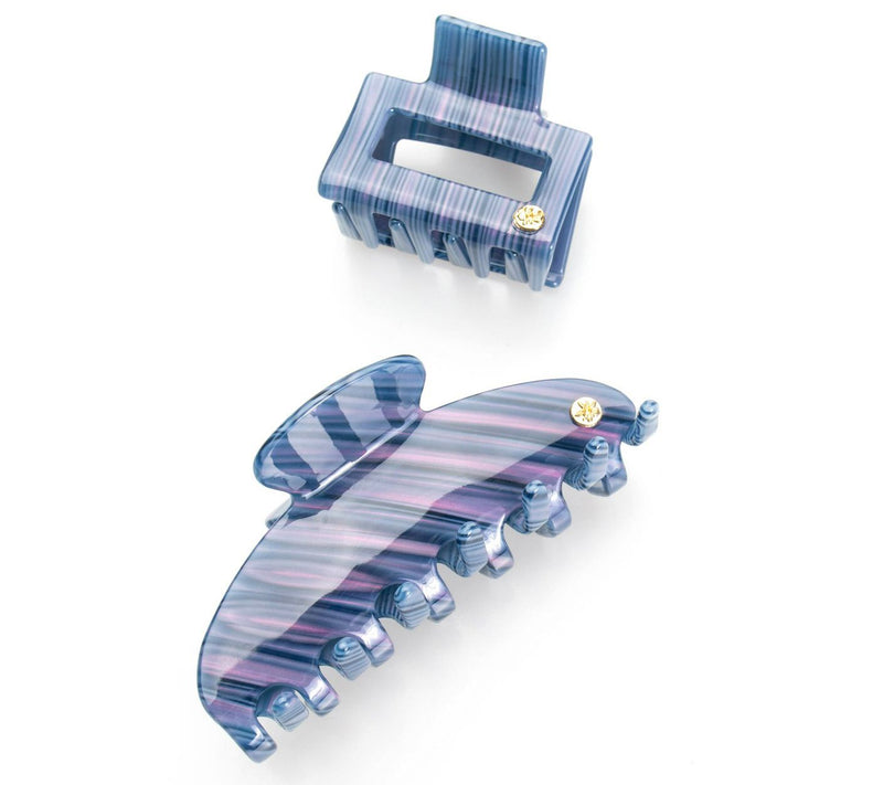 Violet and Brooks Samantha Acetate Everyday Hair Claw Clip Set — View 5