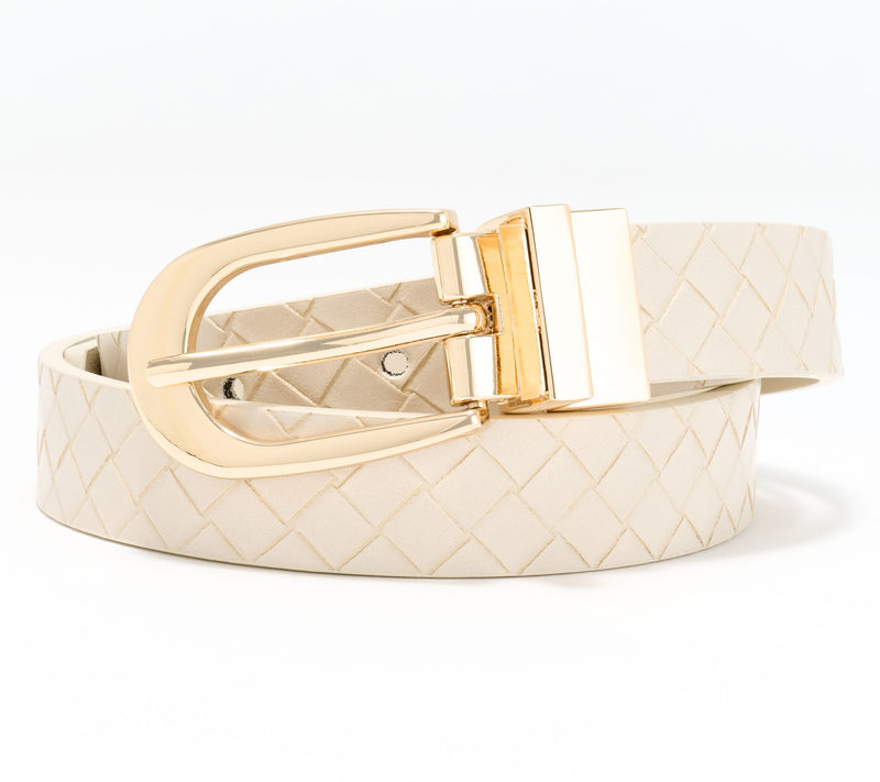Complliments Reversible Basketweave Texture Belt — View 7