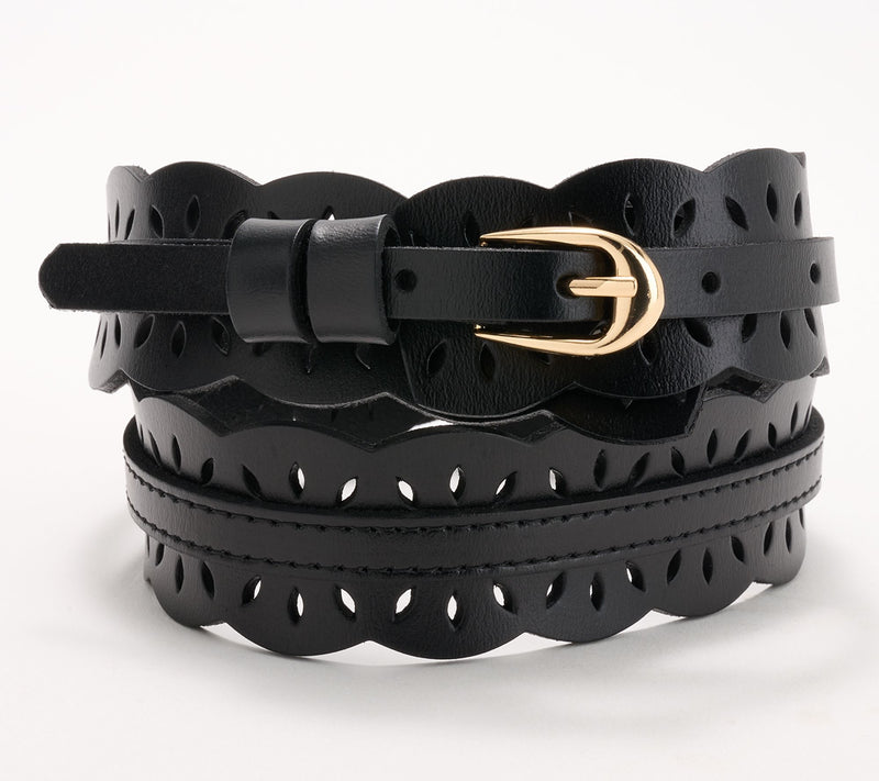 Complliments Scalloped Edge Leather Belt — View 5