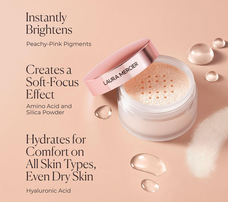 Laura Mercier Ultra Blur Rose Translucent Loose Setting Power w/Puff — View 5
