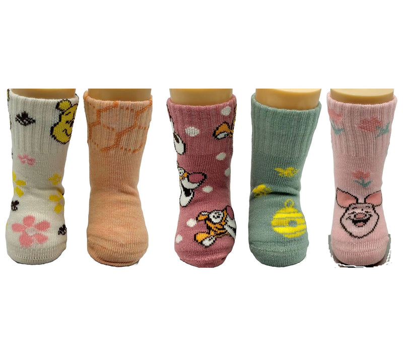 Winne the Pooh Toddlers' Crew Sock Set - 5 Pair — View 4