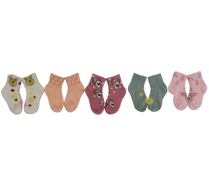 Winne the Pooh Toddlers' Crew Sock Set - 5 Pair — View 3