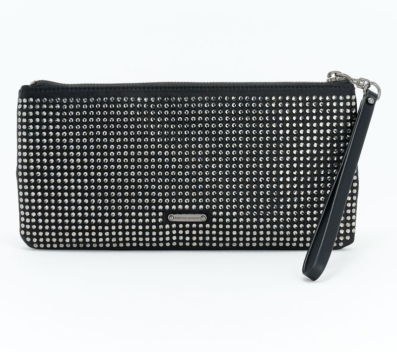 Rebecca Minkoff Large Crystal Pouch with Wristlet Strap — View 9