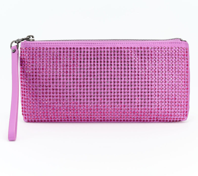 Rebecca Minkoff Large Crystal Pouch with Wristlet Strap — View 10