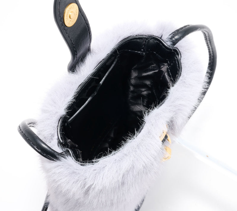 Rebecca Minkoff Faux Fur Phone Crossbody — View 5