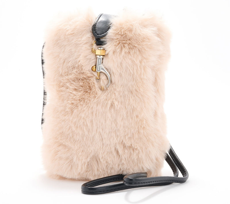 Rebecca Minkoff Faux Fur Phone Crossbody — View 13