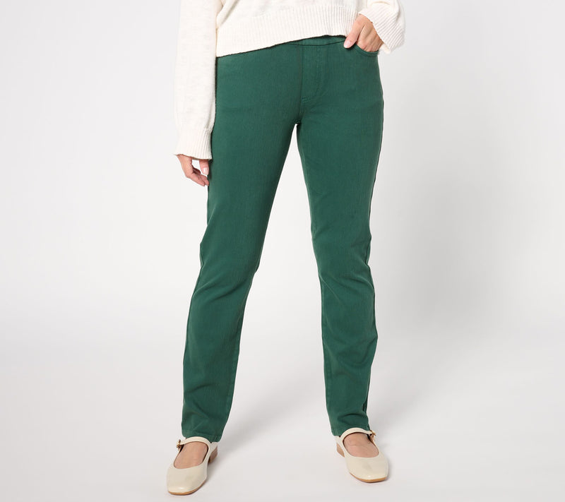 Coldwater Creek Regular Knit Denim Slim Leg Jeans — View 9