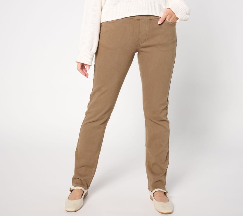 Coldwater Creek Regular Knit Denim Slim Leg Jeans — View 7