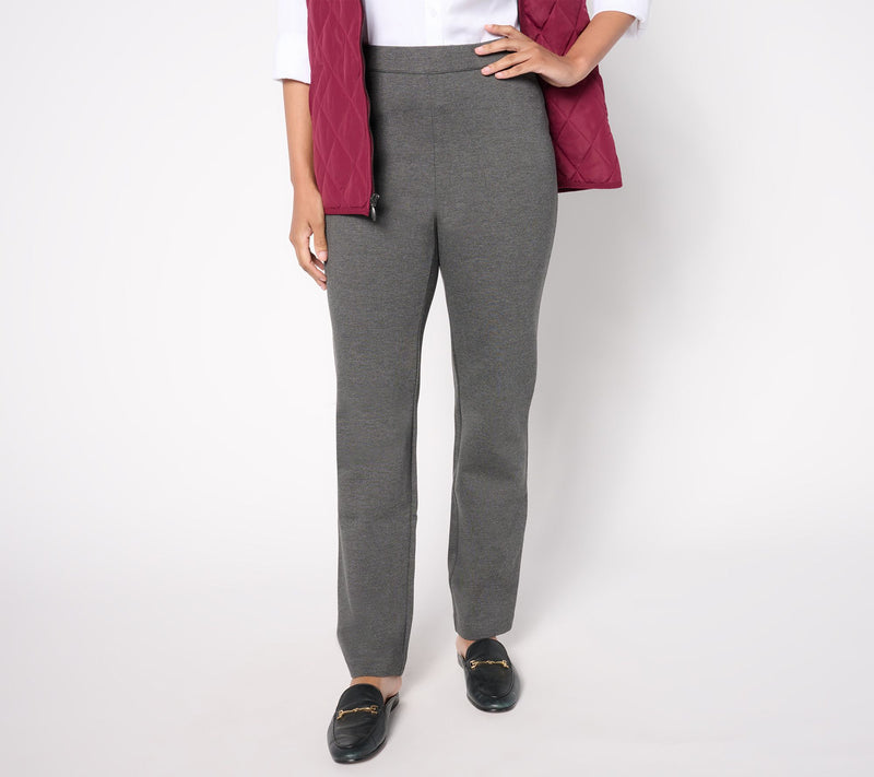 Coldwater Creek Regular Ponte Slim-Leg Pants — View 3