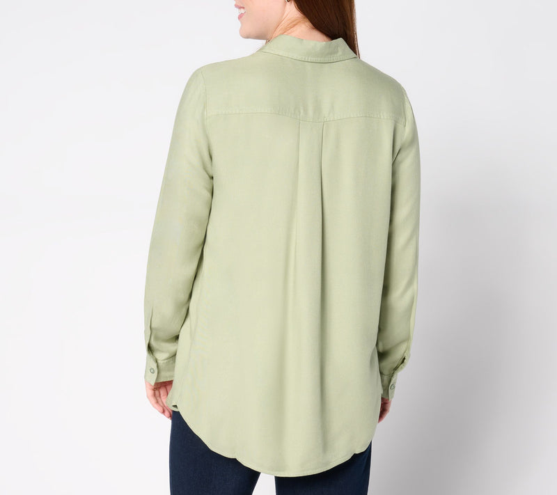 Coldwater Creek Soft Touch Pintuck Shirt — View 3