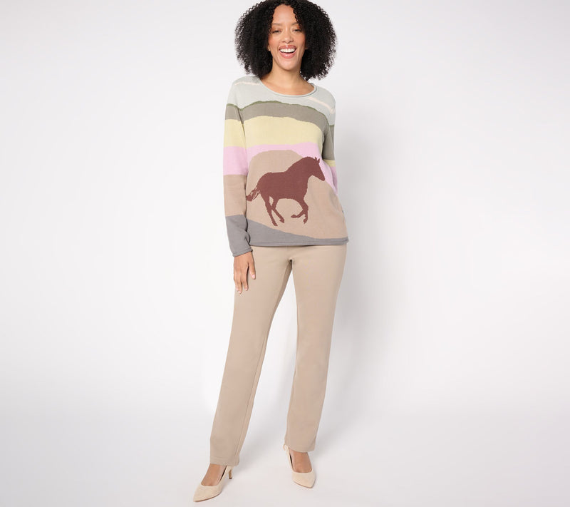 Coldwater Creek Lone Stallion Pullover Sweater — View 3