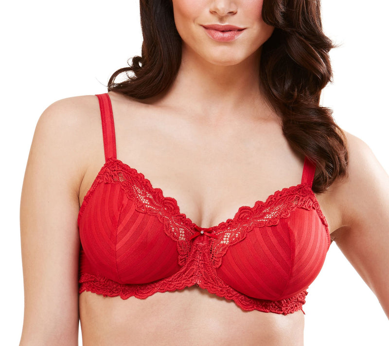 Lunaire Barbados Mesh Underwire Bra with Lace Detail — View 15
