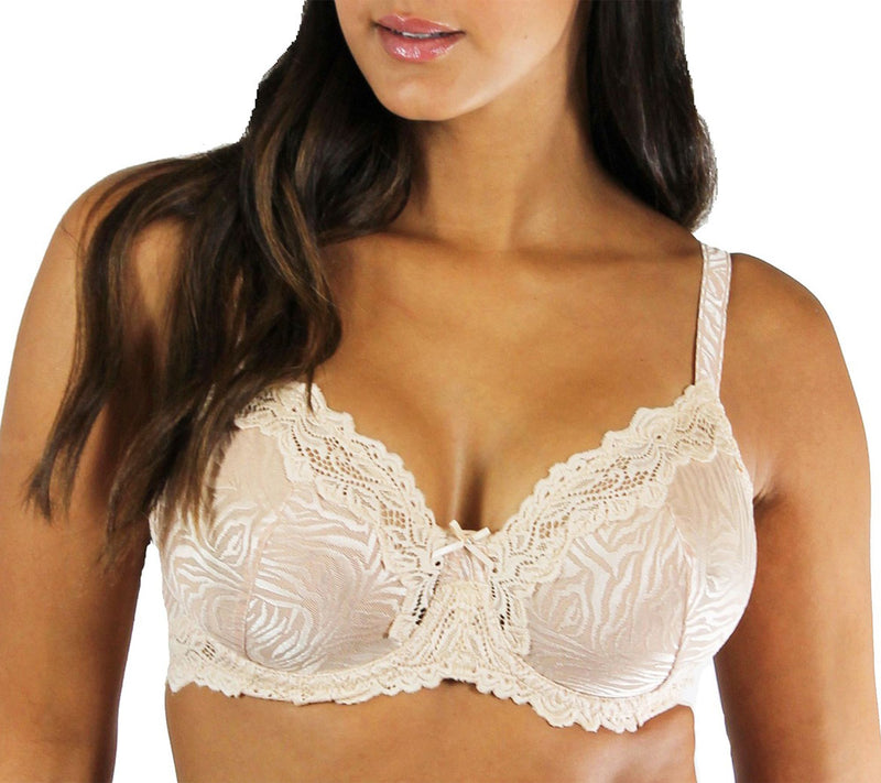 Lunaire Barbados Mesh Underwire Bra with Lace Detail — View 16
