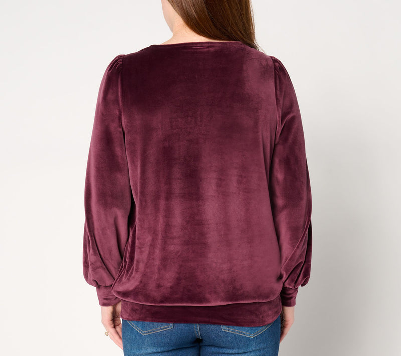 Belle by Kim Gravel Belleour Circle Zip Top — View 3