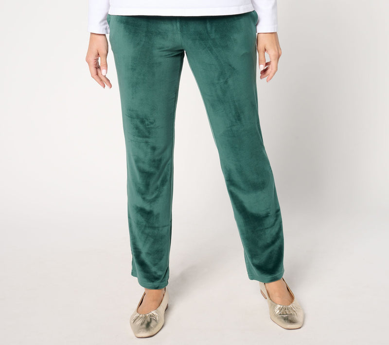 Belle by Kim Gravel Regular Belleour Straight-Leg Pull-On Pants — View 12