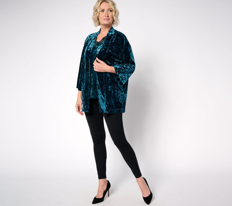 Belle Boho by Kim Gravel Crushed Velvet Topper — View 4