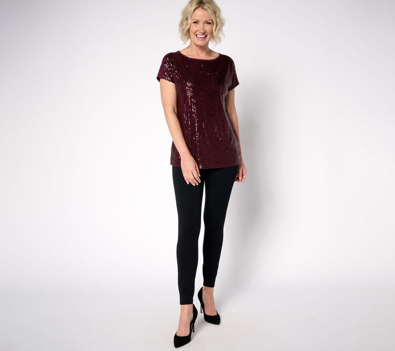 Jingle Belles by Kim Gravel Dress For Joy Cap Sleeve Bateau Neck Top — View 18