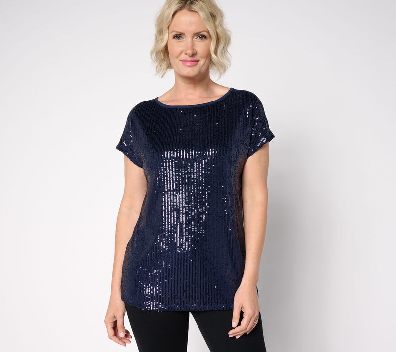 Jingle Belles by Kim Gravel Dress For Joy Cap Sleeve Bateau Neck Top — View 9