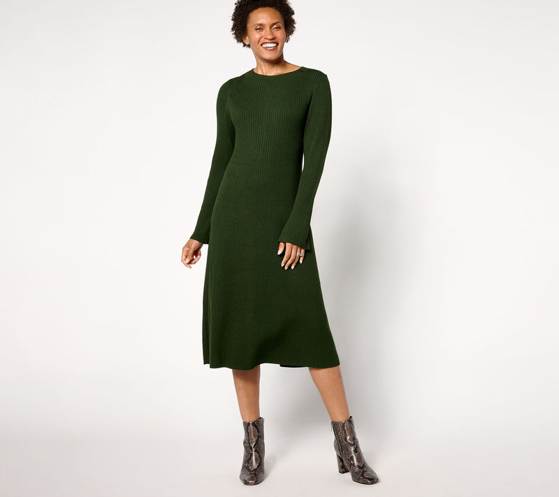 Me by Jennie Garth Petite River Sweater Midi Dress — View 15