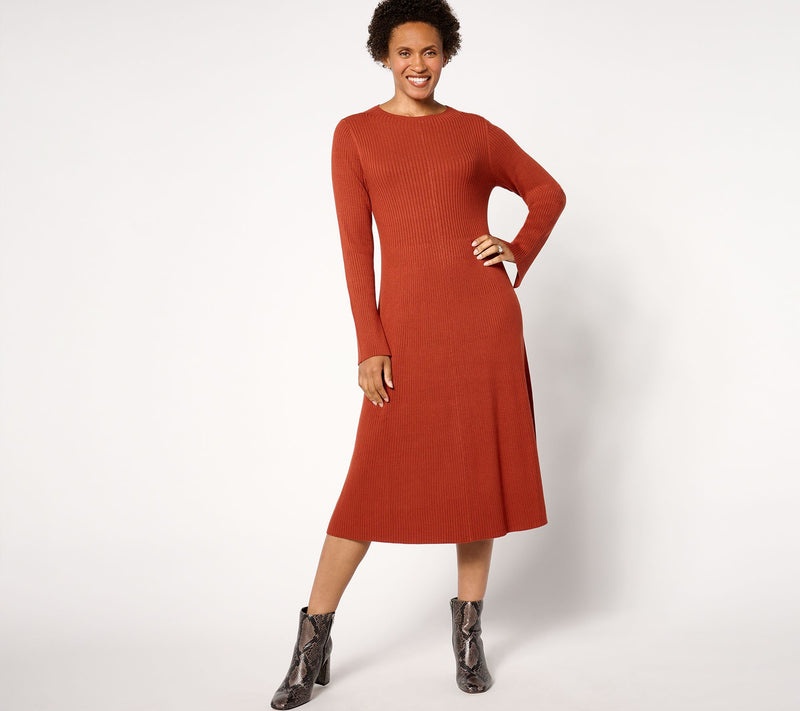 Me by Jennie Garth Petite River Sweater Midi Dress — View 3