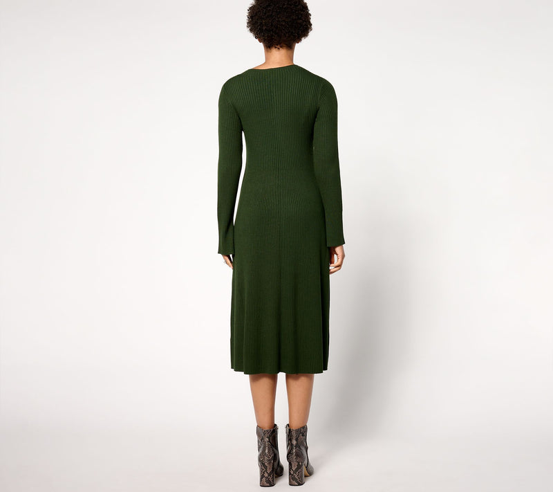 Me by Jennie Garth Petite River Sweater Midi Dress — View 4